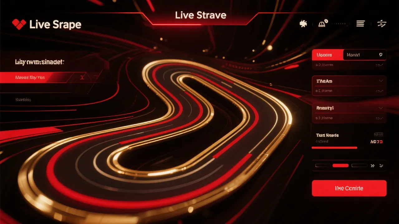 极速赛车直播画面示意